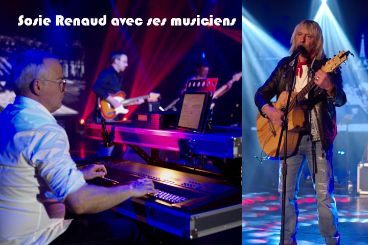 Renaud avec son orchestre