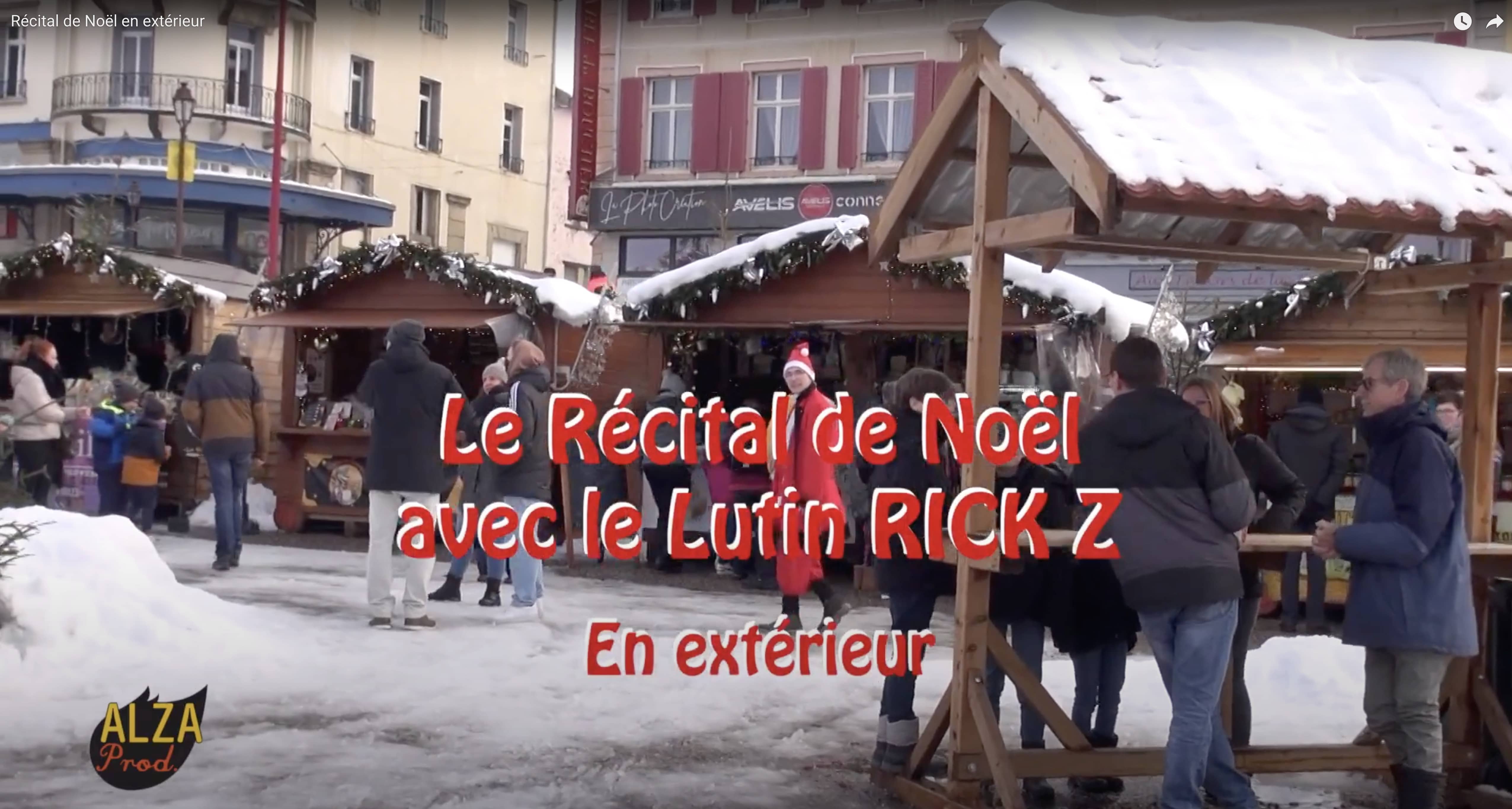 Le Récital de Noël à Gerardmer 88 en 2024 en extérieur.